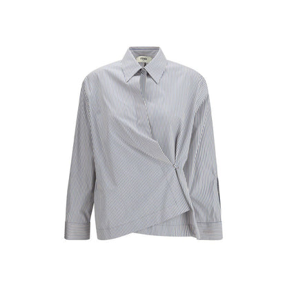 Camisa Fendi de algodón con patrón multicolor