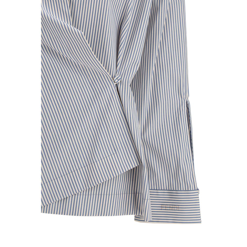Camisa Fendi de algodón con patrón multicolor